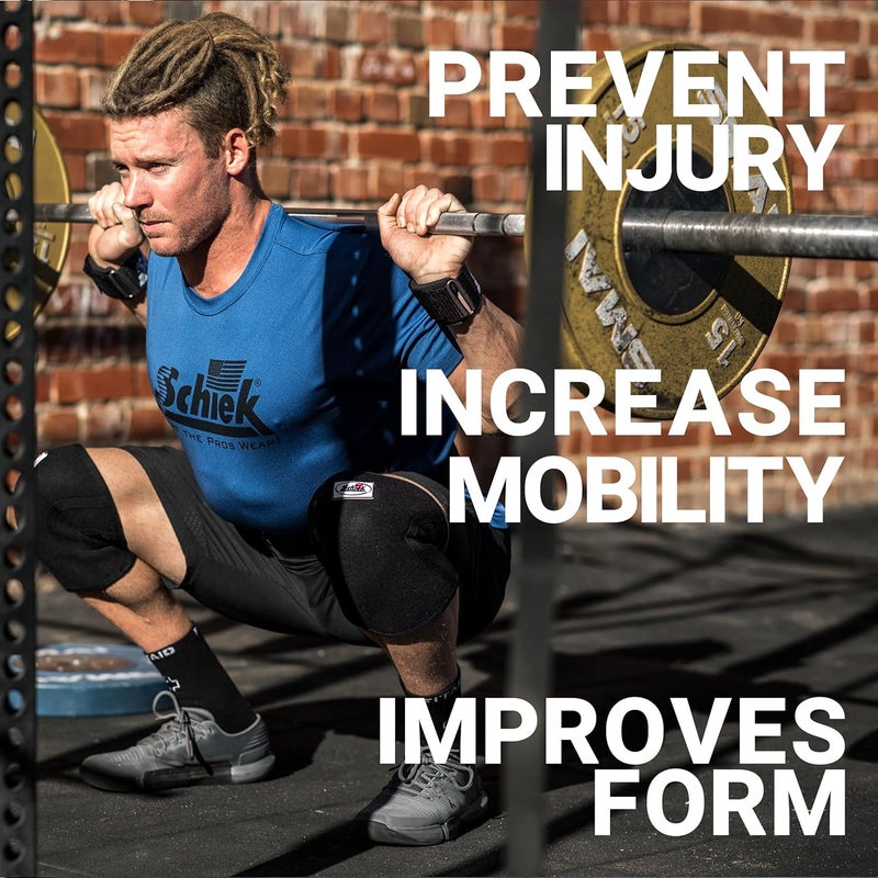 Schiek Sports Model 1170 Knee Sleeves - 5mm Neoprene Knee Compression Sleeves for Weight Lifting - Image 5